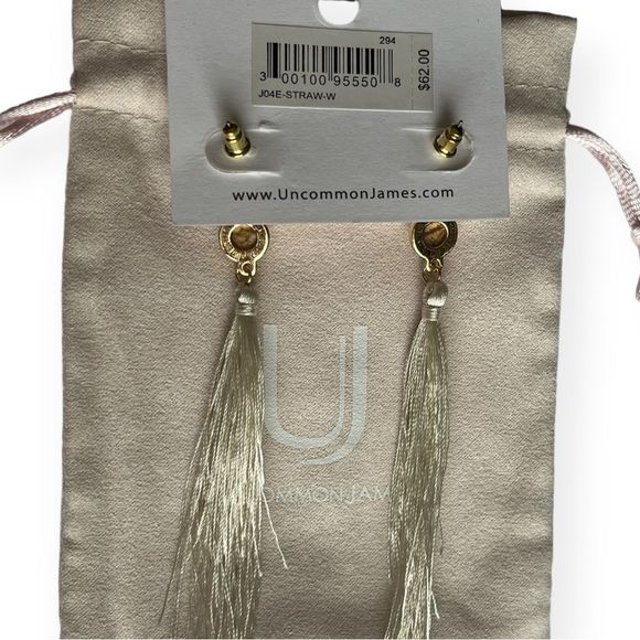 🆕 Uncommon James: Long Fringe Tassel Strand Drop Earrings - Picture 5 of 8